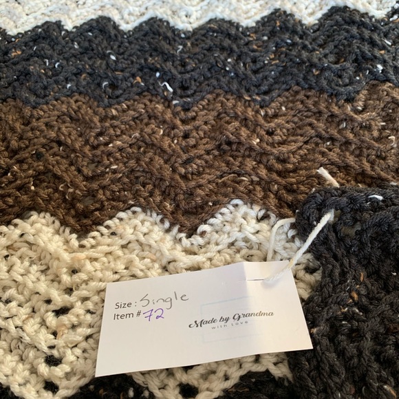 Made by Grandma - Hand Crocheted Couch Throw - Picture 3 of 5
